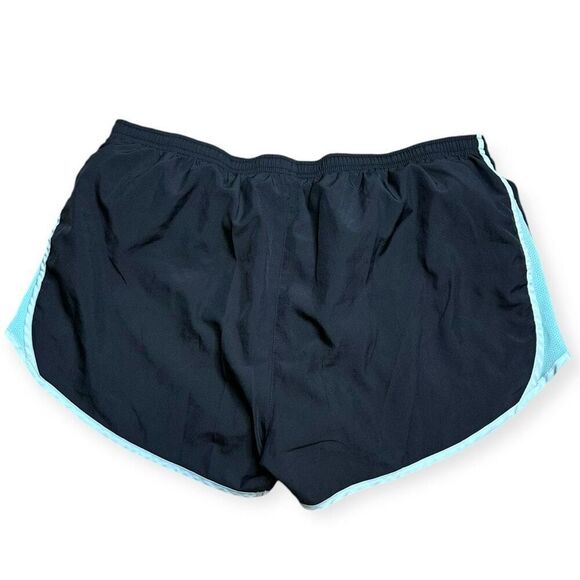 NIKE Women's Black Blue Dri-Fit Tempo Pull-on Athletic Running Shorts Size XL - Picture 1 of 4